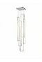 Modern Lighting, Chandelier, Chrome Color, D:40+100*10,H:200 cm, Suitable for stairs, villas, lobby, living room, Adjustable height