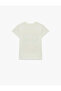 Printed Short Sleeve Crew Neck Cotton T-Shirt - 5