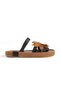 Women's Leather Floral Detailed Side Rope Wrapped Ready-To-Wear Sandals - 4