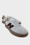 Suede Lace-Up Sneaker Women's Sports Shoes Gray - 3