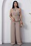 Halter Neck Buckle Waist Jumpsuit Grs3944 - 5