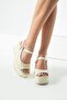 Stylish Casual Comfortable Leather Sandals with Single Strap and Padded Heel - 2
