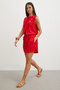 Comfortable Cut Shorts with Red Elastic and Laces - 2
