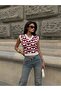 Women's V-Neck Hearted Zero Sleeve Summer Sweater - 2