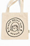 Always Sleepy Club Member Printed Canvas Tote Bag with Velcro and Inner Pocket