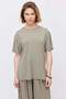 Women's Soft Textured T-Shirt with Side Slits