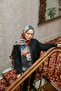 Allure Batik Patterned Shawl - Anthracite-Tile - 2