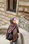 Allure Leopard Pattern Shawl - Purple-Tan - 4