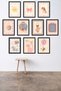 10-Piece Frame-Looking Baby & Kids Room Pink Nursery Painting Set with Cute Animal Figures 15X20 cm Mdf Uv Printing - 2