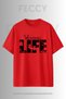 Premium Hunting Life Printed Hunter Theme Unisex Oversize Women's T-Shirt Men's T-Shirt Cotton Oversize T-Shirt