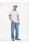 Contrast Detailed Zippered White T-Shirt