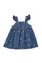Baby Girl Embroidered Denim Dress and Panties Set 6-24 Months Blue - 3