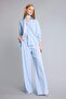 Wide Leg Linen Blend Regular Waist Trousers H5286Ax26Sm - 3