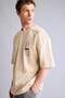 100% Cotton Naruto Boxy Fit Crew Neck Printed Short Sleeve Beige T-Shirt G6418Ax26Sm - 4