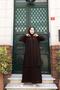 Plus Size Maternity Dress with Fan Shape Stones