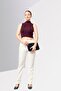 Women Regular Fit Solid Chino Pants, ivory - 2