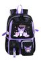 Waddell Korean Style Kuromi Themed Girls' Elementary School Backpack, Thermal Lunch Bag and Pencil Case - 5