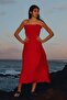 Smocked-bodice tie-strap dress