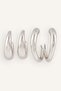 Women's 2-Piece C Shape Earrings H3599Axns