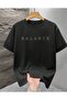 Men's Front and Back Gold Balance Printed Crewneck T-Shirt - 3