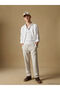 Alita City Boys' Gabardine Pleated Trousers with Elastic Waist and Contrast Trim