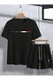 Men's Oversize Printed Shorts Set 100% Cotton Comfortable Fit Casual Style - 2