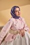 وشاح حرير تويل بنمط بسيط أرجواني 90x90 - 5