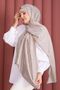 Premium Patterned Jacquard Shawl Series Cream - 2