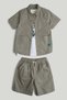 Ripstop Shirt, Shorts and T-Shirt Outfit