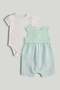 Mint Crochet Bibshorts and Bodysuit Outfit