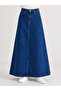 Denim maxi etek - 4