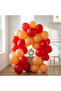 Red Orange Balloon Set 20 Pieces Birthday Party Decoration Stylish Design - 2