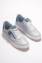 Madrid Women's Sneaker Blue Genuine Leather Comfort Soft Sole - 5