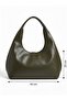 Women's Shoulder Bag - Zipper Detail and Large Capacity - 3