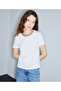 T-Shirt with Artificial Pearl and Bead Embroidery - 5