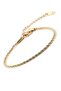 Stainless Steel Gold Twist Bracelet - Thickness (1mm) - 2