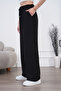 Linen Blend Loose Fit Belmando Black Trousers - 5
