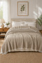 Siena Beige Sofa Cover Shawl 170X210 cm with Fringes - 3