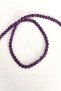 Certified 4 mm Amethyst Natural Stone Necklace - 2
