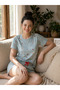Women's Milan Fabric Short Sleeve Shorts Pajama Set - 2