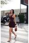 Women's Brown Lined Mini Tulle Skirt Yel221834 - 4