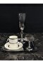 Silver Zade Coffee Presentation Set – Silver Coffee Cup, Turkish Coffee Pot, Coffee Saucer and Tray - Luxury Coffee Set - 5