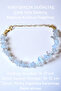 Moonstone Stone Broken Stone Bracelet Transparent Stone Brass Plated Extension Chain Bracelet