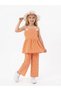 Girl's Gingham Suit with Hat, Summer Suspenders, 3-Piece Set - 6