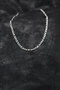 316L Steel Silver Color Figaro Chain Model Men's Necklace - Ebj260509W42131 - 2