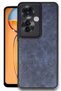Ilkeshop New Reno 11F Case Aras Leather Cover (120618) - Navy Blue