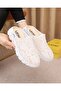 Laressa White Colored Special Patterned Orthopedic Sole Luxury Slippers - 3