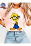 Printed Oversized Unisex Women's Crewneck T-Shirt
