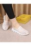 Laressa White Colored Special Patterned Orthopedic Sole Luxury Slippers