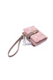 Beige Color Small Size Soft Textured Giraffe Printed Strap Portfolio Wallet Handbag - 5